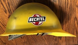 Bullard Hard Boiled Vintage Yellow Safety Helmet Hardhat With Suspension Bechtel - £43.52 GBP