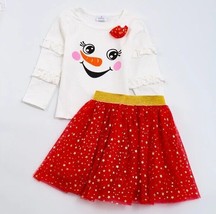 NEW Boutique Snowman Tulle Tutu Skirt Girls Christmas Outfit - €3,97 EUR+