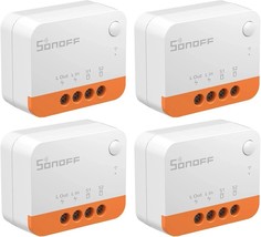 New 4 Pack SONOFF MINIR4 Smart WiFi Light Switch - Zigbee Smart Light Sw... - €25,68 EUR