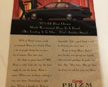 1996 Geo Prism Car Vintage Print Ad Advertisement pa19 - £4.65 GBP