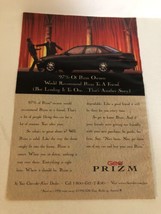 1996 Geo Prism Car Vintage Print Ad Advertisement pa19 - £4.64 GBP