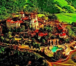 Aerial of Hearst Castle and Grounds San Simeon CA 1975 Vtg Chrome Postcard - £3.11 GBP