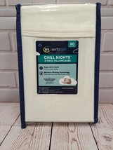 NWT Serta Rest Chill Nights 2 Pillowcases Standard/Queen, Moisture Wicking, Soft - $249.75 MXN