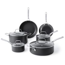 Martha Stewart Bosworth 10 Piece Hard Anodized Nonstick Aluminum Cookwar... - £114.60 GBP