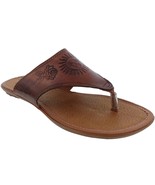 Womens Authentic Mexican Huarache Sandals Flip Flops Open Toe Cognac #781 - £27.50 GBP