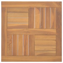  Table Top Teak Solid Teak Wood 19.7 x 19.7 in Durable Table Top - $93.05