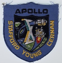 Vintage Apollo X 10 Patch Nasa Stafford Young Cernan 1969 Moon Lunar Orbit Space - £4.14 GBP