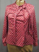 Vintage Bonne Petite Womens Polyester Shirt 1970&#39;s 1980&#39;s size 16 - $16.82