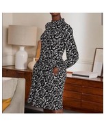 Boden Clara Jersey Knit Ruffle Soft Stretch Floral Dress Sz US 10 R Blac... - $31.33