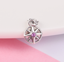 2021 Me Collection 925 Sterling Silver My Compass Mini Dangle Charm  - £6.26 GBP