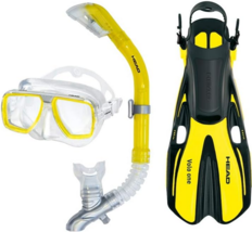 Head Tarpon/Barracuda Volo Mask Snorkel Fins Set Scuba Diving Snorkeling... - $38.61