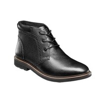 Nunn Bush Ozark II Plain Toe Chukka Boot Leather Black Tumbled 85090-007 image 10