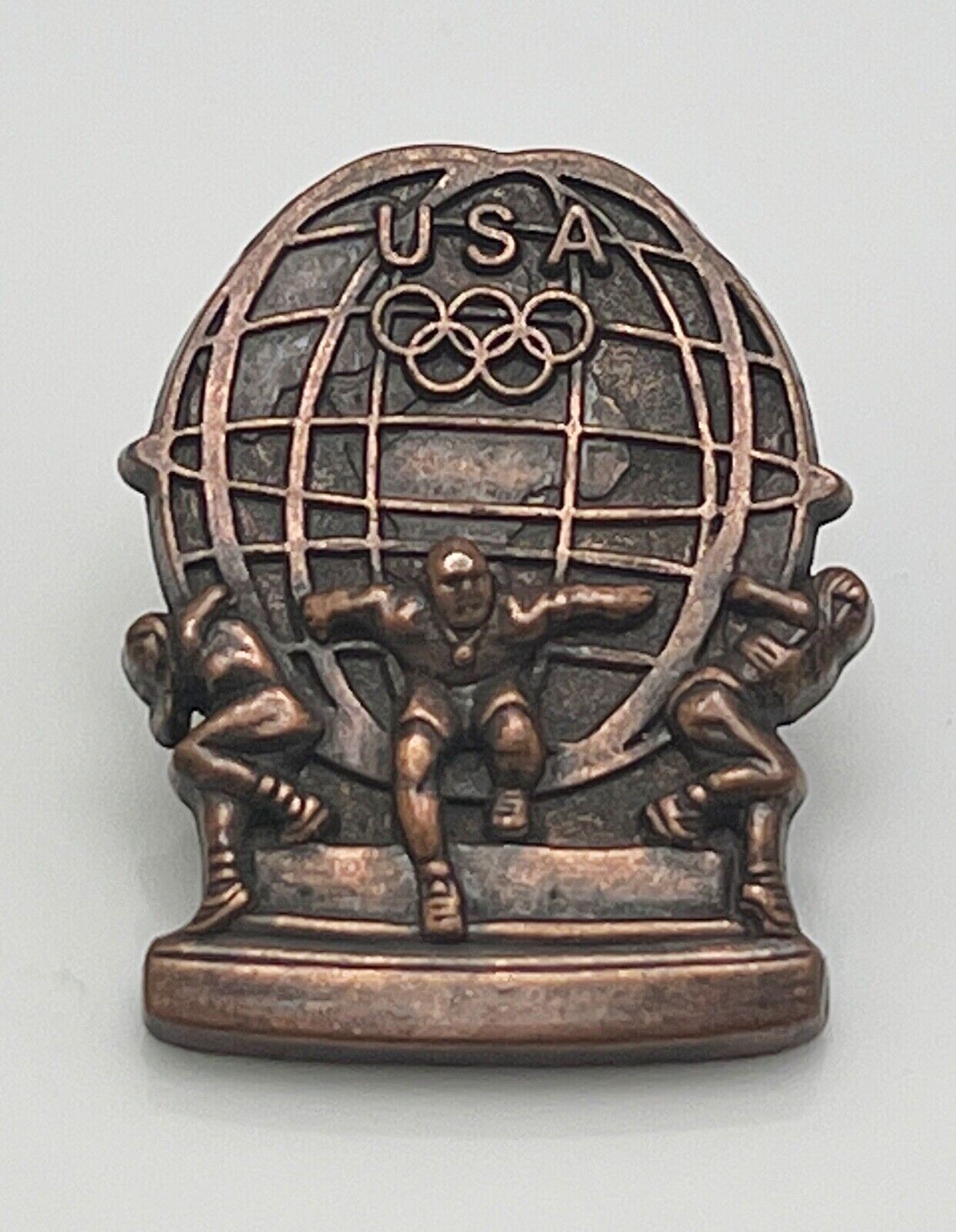 USA Olympic Pin Brooch 36 USC 220506 Aminco Metal Pewter 1&quot; in Size with... - $7.91