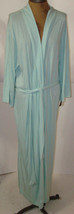 NWT $180 New Natori Light Green Robe Womens M Long Soft Solid Silky Pock... - $178.20