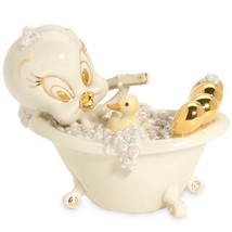 Lenox Tweety Bathtub Figurine  Duck Cake Topper Baby Shower Scrub-A-Dub Gift NEW - £83.93 GBP