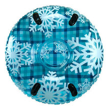 Aqua Leisure 43&quot; Pipeline Sno Clear Top Racer Sno-Tube - Cool Blue Plaid [PST133 - £13.16 GBP