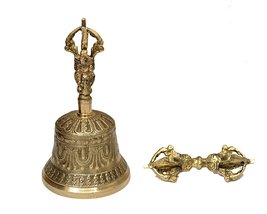 Dharma Store - Tibetan Buddhist Meditation Bell and Dorje Set - $19.65