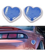 2PCS Blue Heart Shaped Side Marker / Accessory / LED Light / Turn Signal - £27.53 GBP