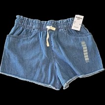 OshKosh B’gosh  ~ Girl&#39;s Size 12 ~ Elastic Waistband ~ Cutoff ~ Blue Shorts - $14.96