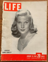 Vintage Life Magazine January 10 1949 Debutante Joanne Connelly - £7.99 GBP