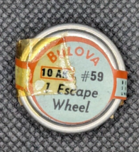 NOS Genuine Bulova 10AK Watch Escape Wheel Part #59 - £15.45 GBP