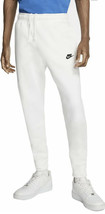 Men&#39;s Nike Sportswear White / Black Club Fleece Jogger (BV2671 100) Size... - £42.43 GBP