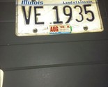 Vintage 1998 Illinois License Plate VE 1935 Land Of Lincoln 1990s Man Cave - $9.99