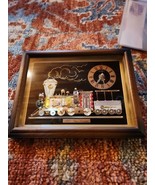 *Clock Not Working Linden Clock Art 1855 Steam Locomotive Framed 10x8 - $21.10 CAD