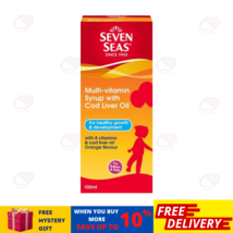 100ml Seven Seas Multivitamin Syrup Cod Liver Oil Orange Flavor For Kids - £27.29 GBP