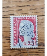 France Stamp Queen Marianne 0,25f Used 968 Circular Cancel - $0.99