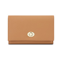 Short Women&#39;s Wallet Pu High-Grade Leather Cyber Red Lock Women&#39;s Wallet Wallet - £21.79 GBP
