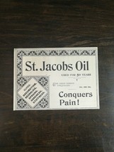 Vintage 1902 St. Jacobs Oil Conquers Pain Original Ad 1021 C - £5.22 GBP