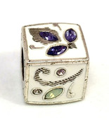 Brighton Tapestry Taj Cube Bead, Purple, JC0743, New - $18.99
