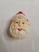 Vintage Santa Clause Face Blow Mold Christmas Light Single Cover - £5.11 GBP