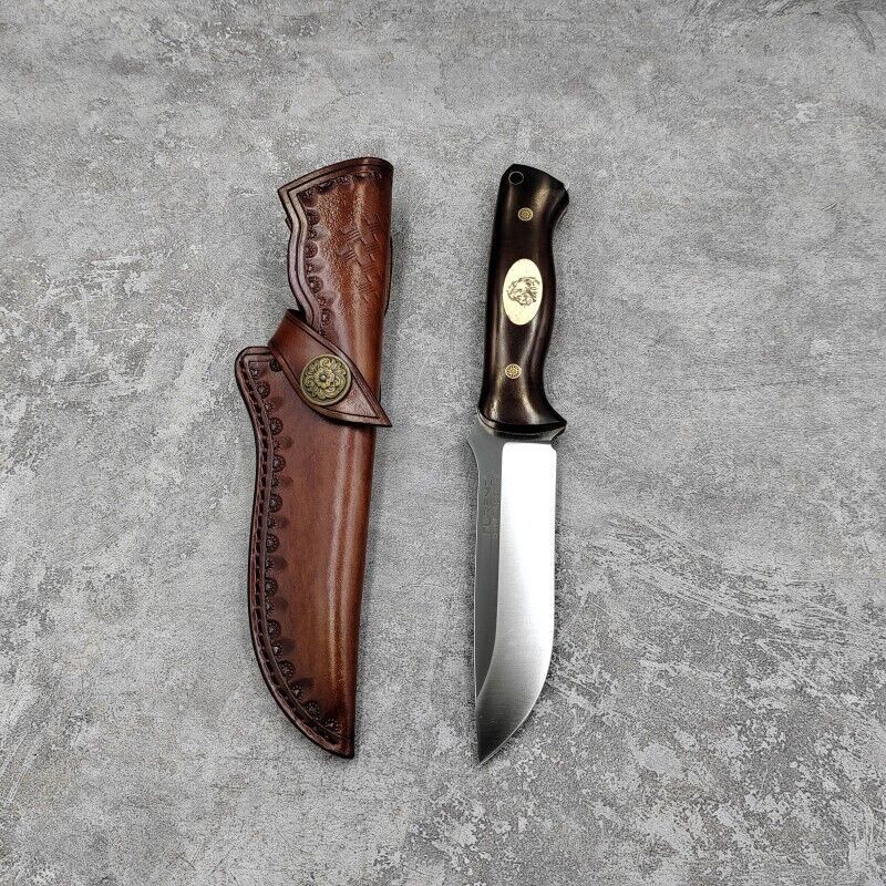 Full Tang A2 Steel Hunting Knife with Sheath - Camping Survival Straight... - $134.64