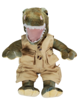 Teddy Mountain T-Rex Stuffed Plush 8&quot; Safari Outfit - £8.14 GBP