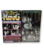 Elvis Presley VHS Lot of 2 - Rare Moments &amp; Great Performances Center St... - £37.97 GBP