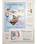 General Motors Frigidaire Cold-Wall Electric Range 1947 Vintage Print Ad - $13.49 CAD