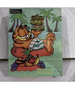 ✨Vintage 1979 Garfield Hammock Odie Nermal 100 Pc Jigsaw Golden Puzzle C... - $267.08 MXN