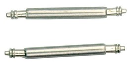 Two Stainless Steel Watchband Spring Bar Pins Attaching Watch Band 16mm ... - $6.95