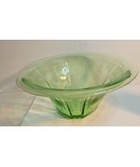 Anchor Hocking Princess Pattern Green Uranium Hat-Shaped Bowl - $45.00