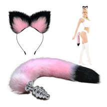 Fox Tail Anal Plug,Metal Spiral Buttplug,Anal Toys For Men And Women Beginners A - £18.89 GBP