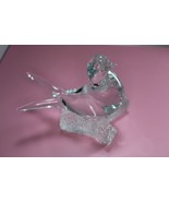 Murano Glass Dove on Branch Bird Clear Vintage 54788 - $59.40