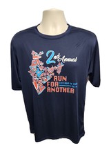 2nd Annual Run for Another Chicago to India 5K Run Adult Medium Blue Jersey - $371.66 MXN