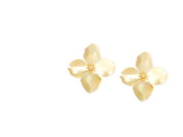 Zenzii Gold-Tone Painted Metal Flower Stud Earrings - $17.00