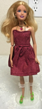 2006 Mattel Barbie 11 1/2&quot; Doll  Blond Hair  Blue Eyes  Handmade Outfit ... - £8.23 GBP
