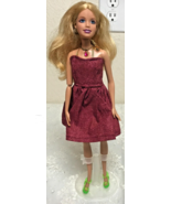 2006 Mattel Barbie 11 1/2&quot; Doll  Blond Hair  Blue Eyes  Handmade Outfit ... - £8.25 GBP