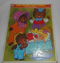 Vintage 1973 Gld Easy Frame Tray Kids Puzzle Goldilocks &amp; 3 Bears 100% Complete - £14.51 GBP