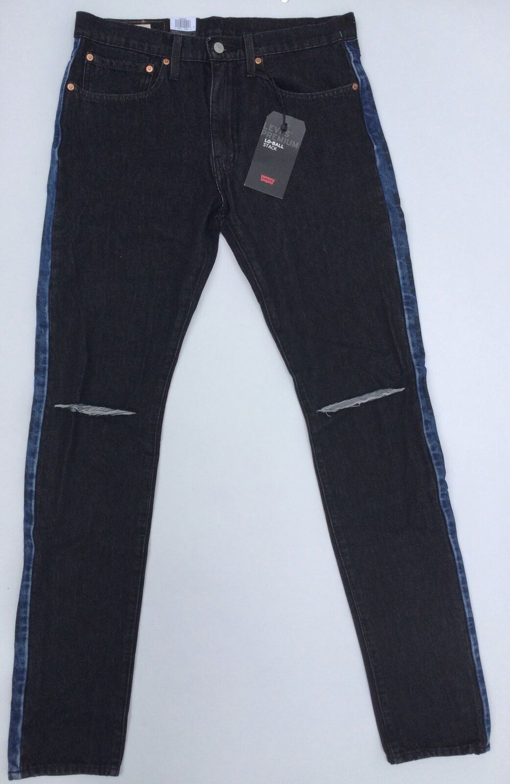 Primary image for NEW LEVI'S Lo-ball Stack Stripe Men's Ripped Jeans (Size 34) - MSRP $89.50!