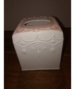 LENOX French Perle White Tissue Holder 6.25&quot; Tall Unused?? - $53.04 CAD